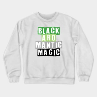 Black Aromantic Magic Crewneck Sweatshirt